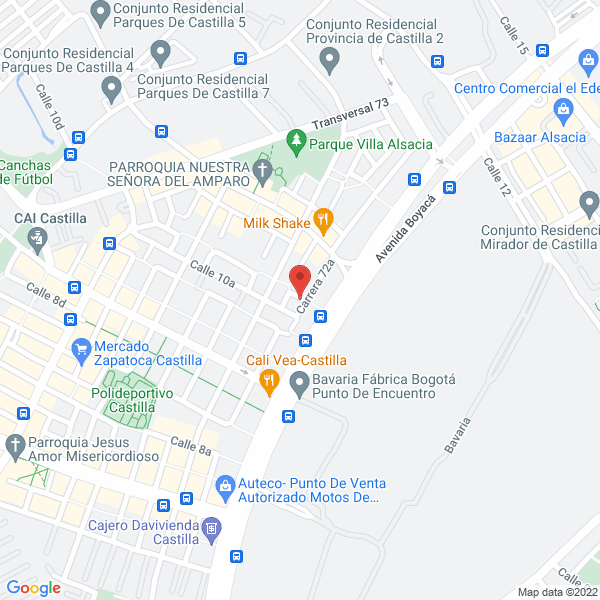 Mapa de Nebraska Tours Ltda.