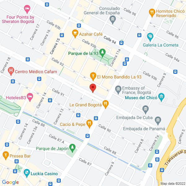 Mapa de Nelblu Negocios Creativos S.A.S.