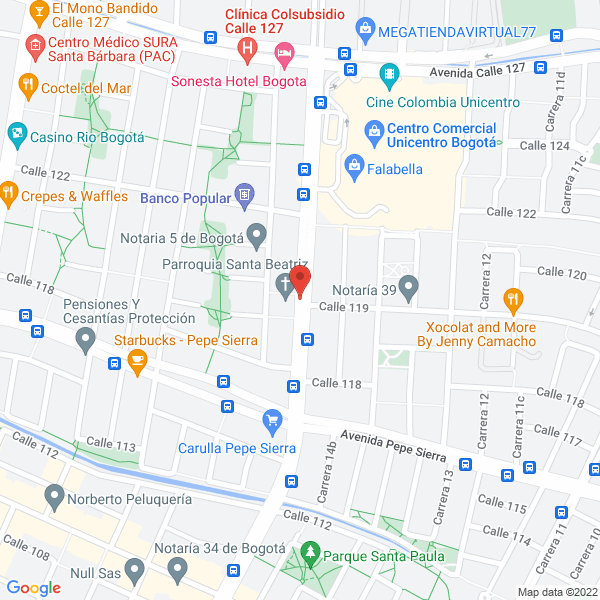 Mapa de Peluquería Edgart Martínez