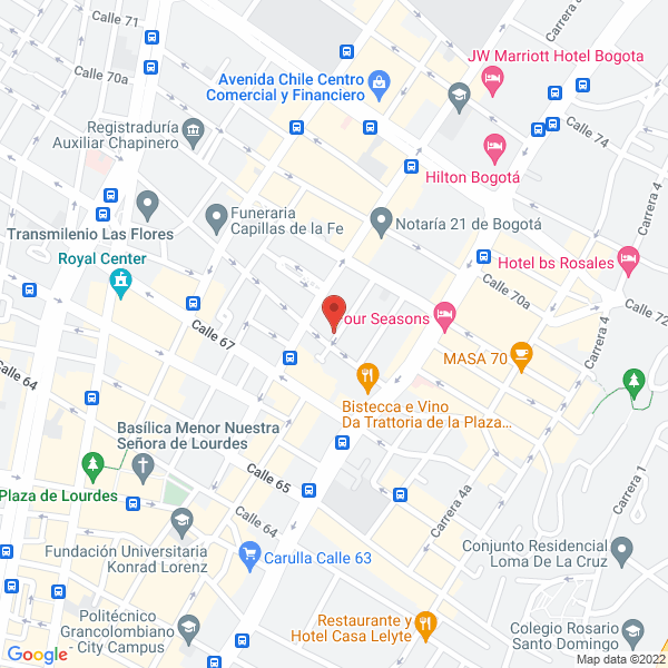 Mapa de Laboratorio Clínico María Inés Ortegón Quintero