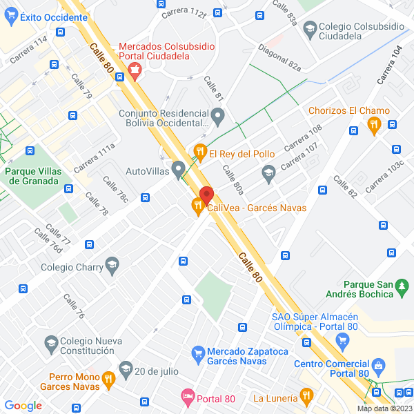 Mapa de Odontosalud 80