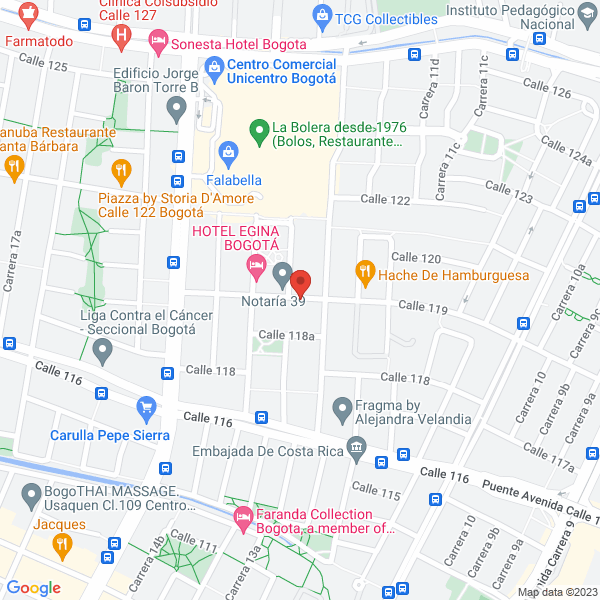Mapa de Minera Almirante Colón Sociedad Ordinaria De Minas