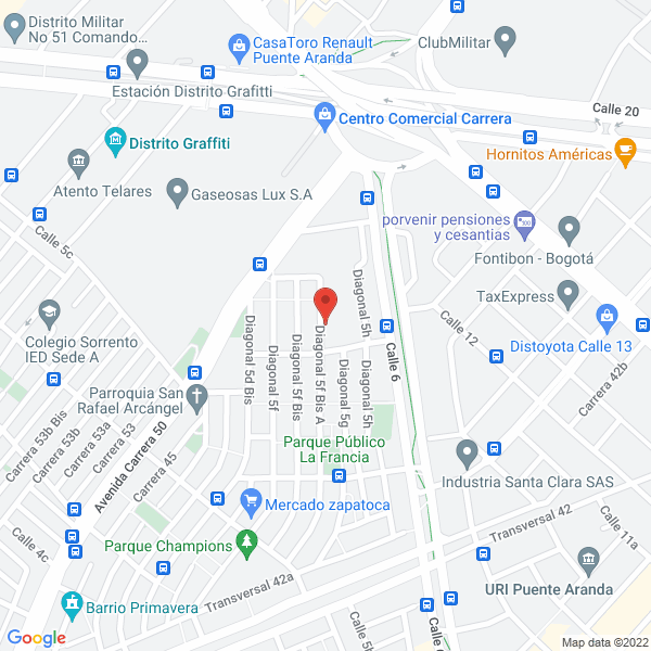 Mapa de Nivia Ingeniería S.A.