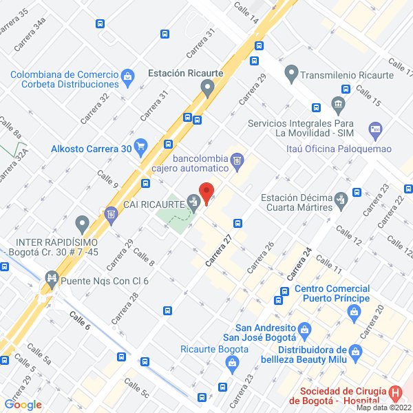 Mapa de Plate Express Ltda.