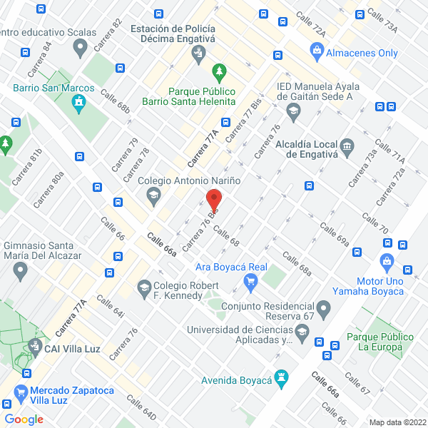 Mapa de Plomería Rubio Y Locativas