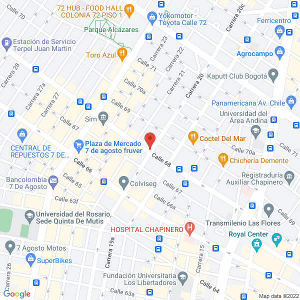 Mapa de Pluricolor Ltda.