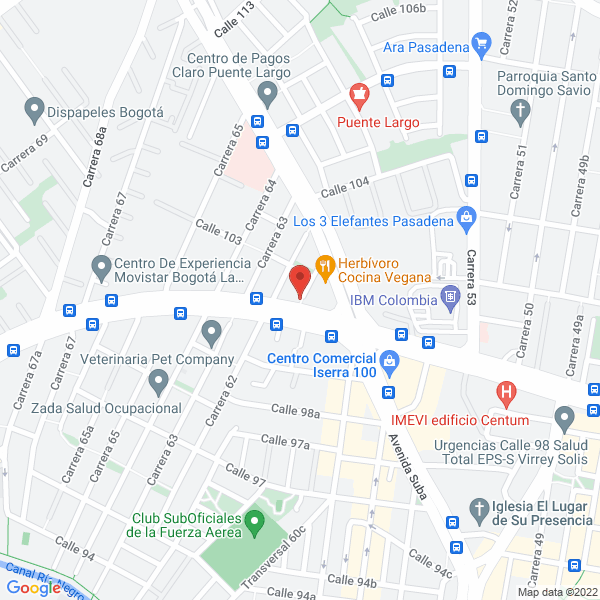 Mapa de Polanco Bernal Arquitectos Ltda.