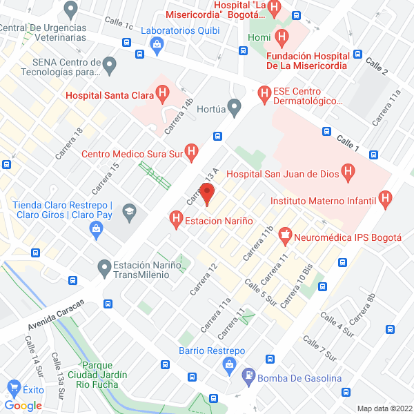 Mapa de Policlínico Compartir Ltda