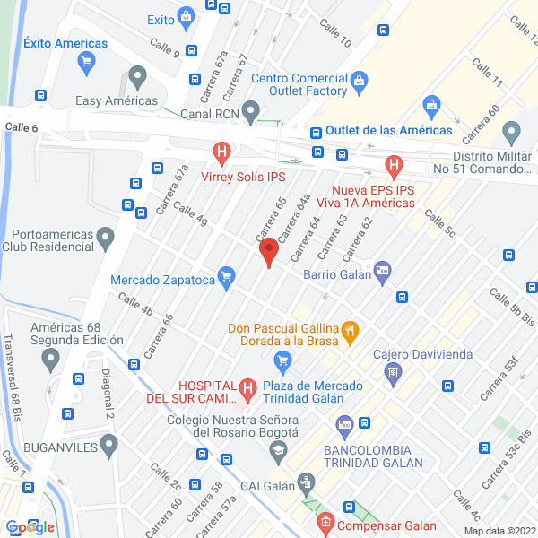 Mapa de Polipak Ltda.