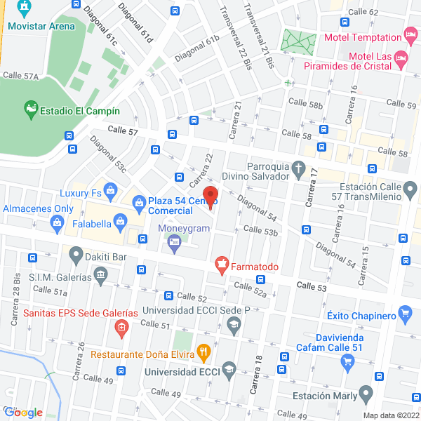 Mapa de Olga De Rojas Esteticista Profesional