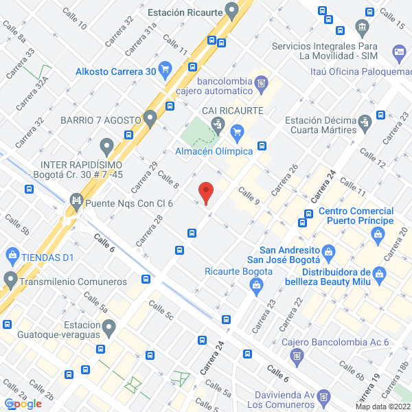 Mapa de Mecanizados Y Equipos Meceq S.A.S.