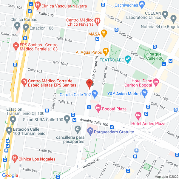 Mapa de Odontech & Cía. Ltda.