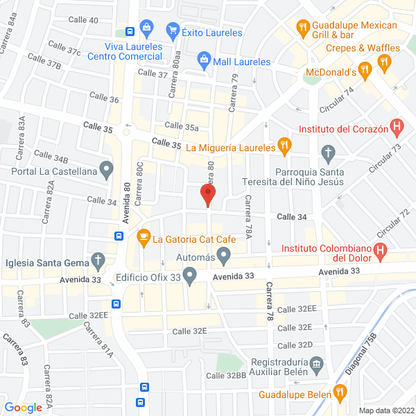 Map of Portón De Laureles