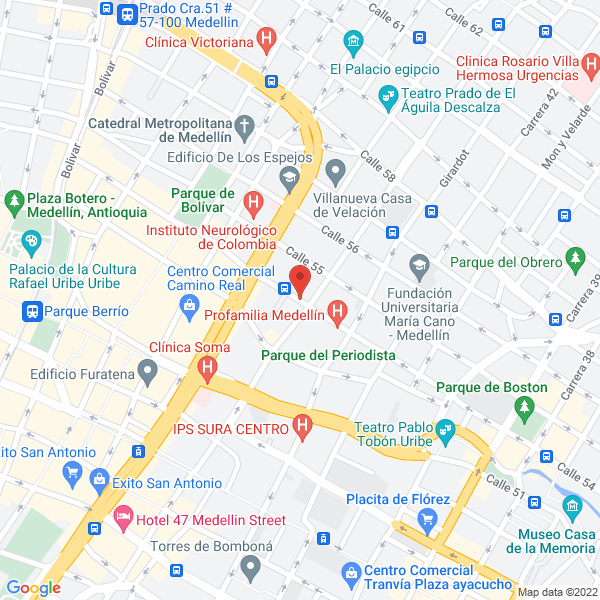Map of Posada Builes Rodrigo