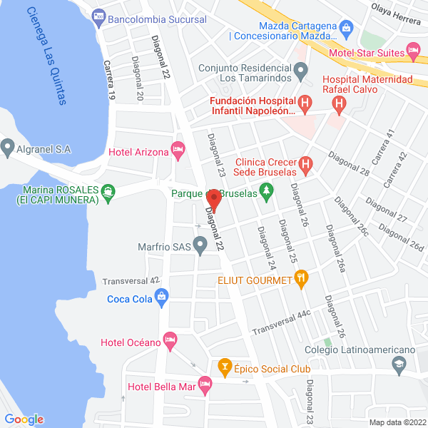 Map of Megamotos Cartagena