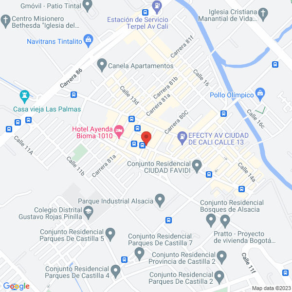 Mapa de Panadería Buquei