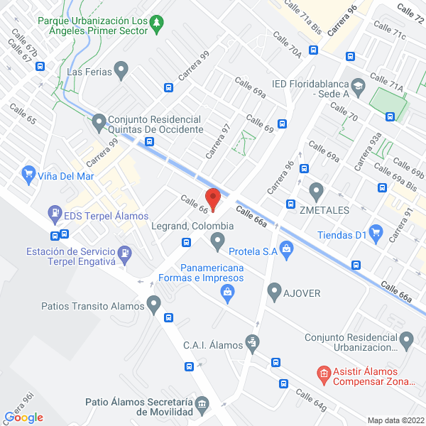 Mapa de Panadería San Diego