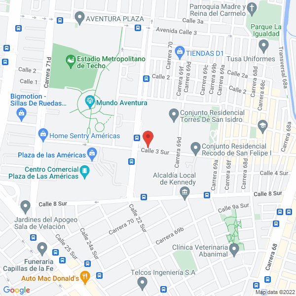 Mapa de Prismart Design S.A.S.