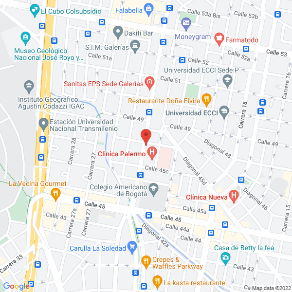 Mapa de Pro Integral Consultores S.A.S.