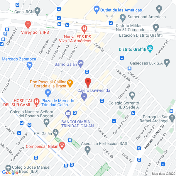 Mapa de Proaqo Ingeniería S.A.S.