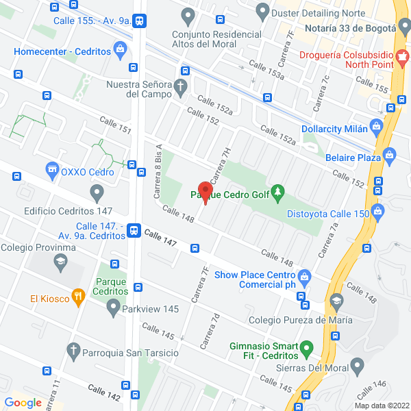 Mapa de Proarrendadores Ltda.