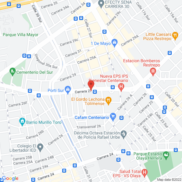 Mapa de Procoquinal Ltda.