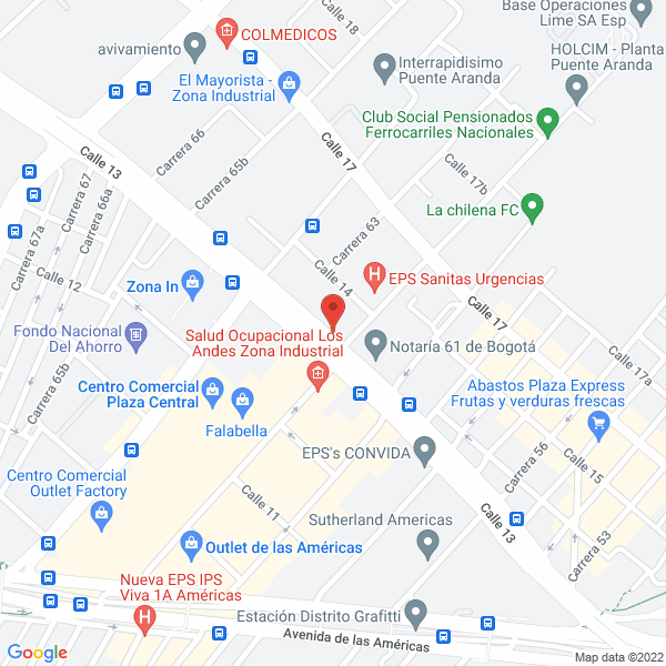 Mapa de Prodi S.A.S.