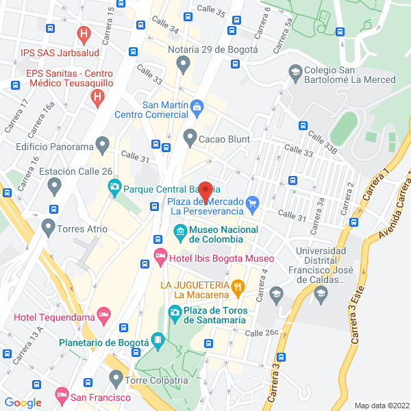 Mapa de Parqueaderos Daytona S.A.S