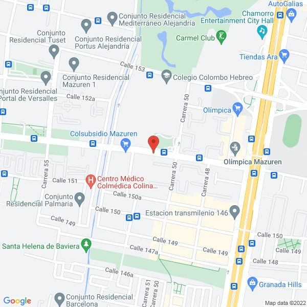 Mapa de Parroquia Jesucristo Redentor