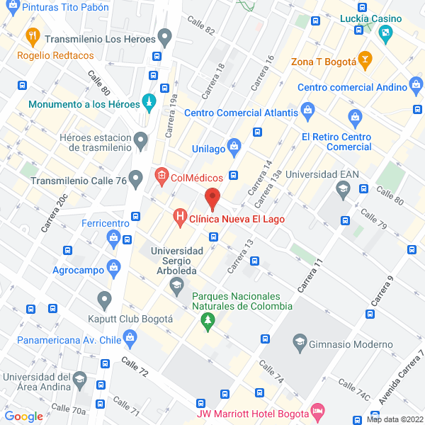Mapa de Ortho Express Ltda.