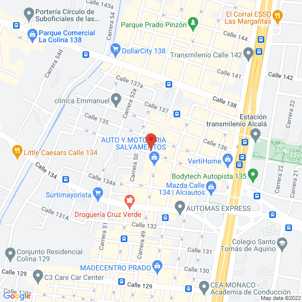 Mapa de Metaltec