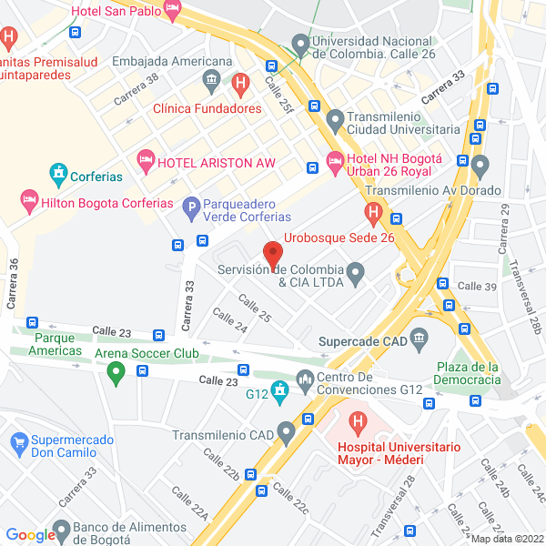 Mapa de Metricom Ltda.