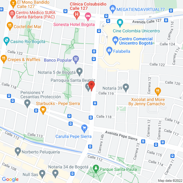 Mapa de Maquinaria Y Equipo J M Ltda.