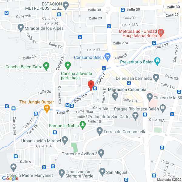 Map of Pizza Carbon