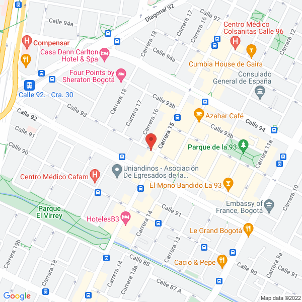 Mapa de Polytech Health Y Aesthetics De Colombia Ltda.