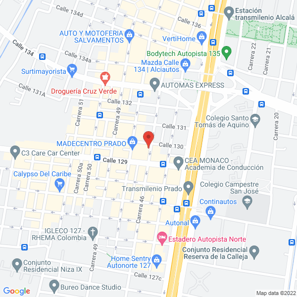 Mapa de Pradautos