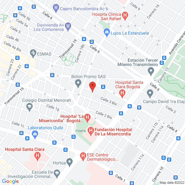 Mapa de Parqueadero Mariño