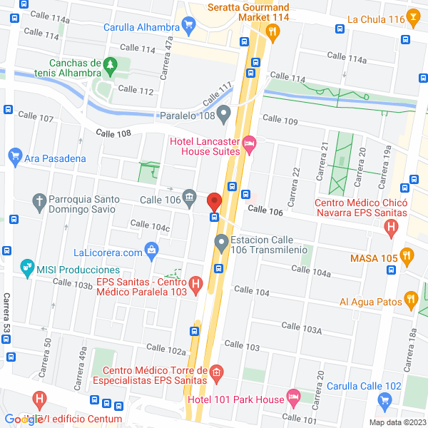 Mapa de Parqueadero Mil