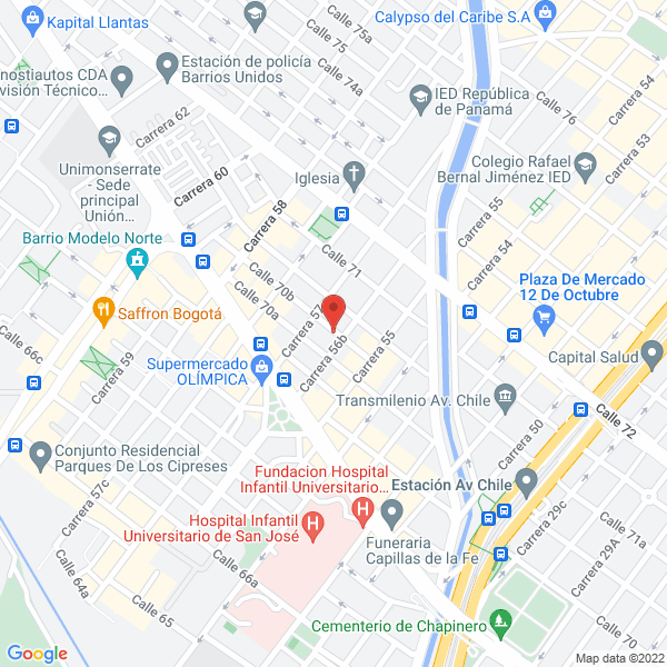 Mapa de Proymet Ltda.