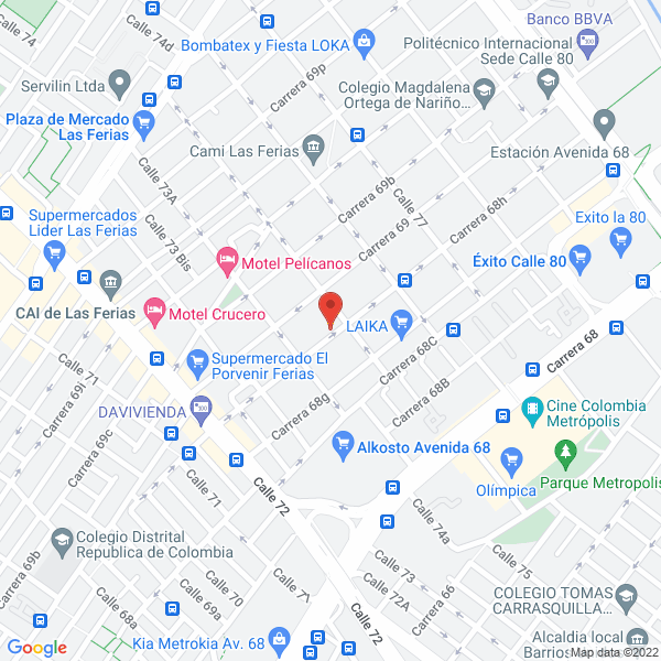 Mapa de Qbicus S.A.S.