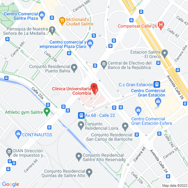 Mapa de Consultorio Dra Mónica Teresa Ruiz