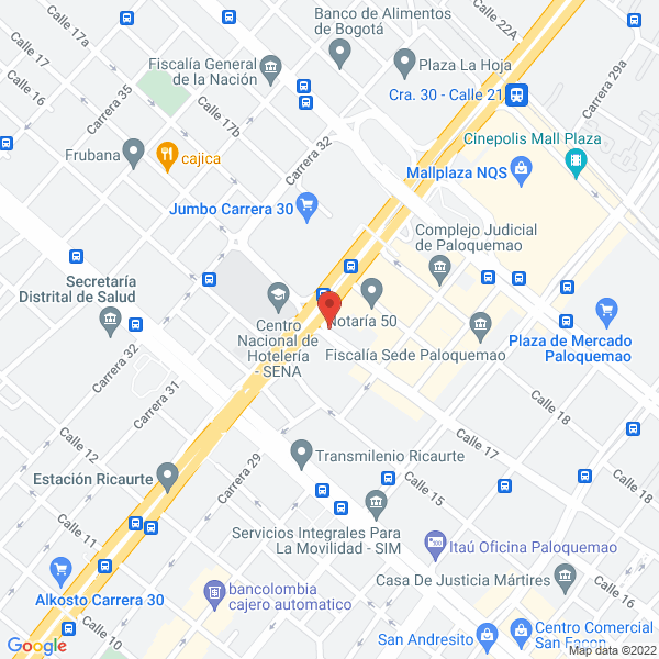 Mapa de S & H Importadores S.A.S.