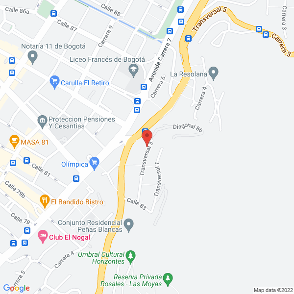 Mapa de Ricardo Constantin Casas