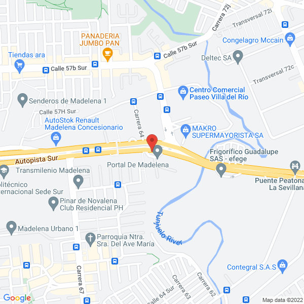 Mapa de Quimval De Colombia E.U