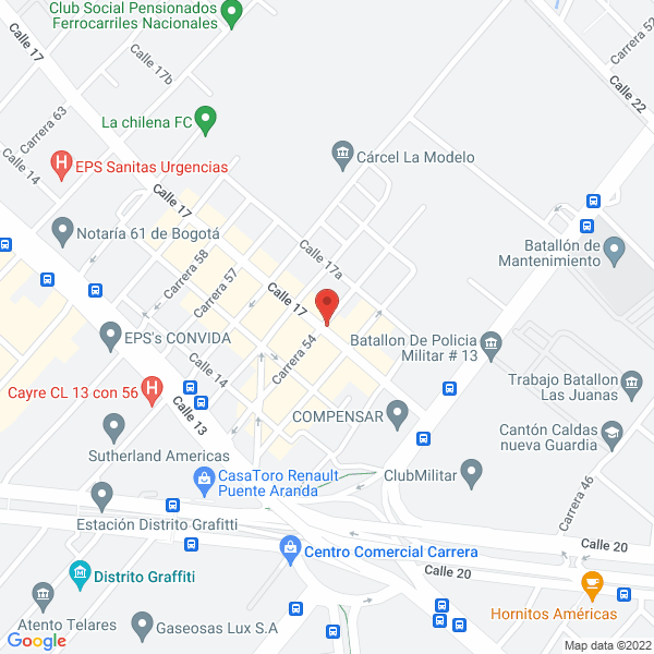 Mapa de Construaire Ltda.