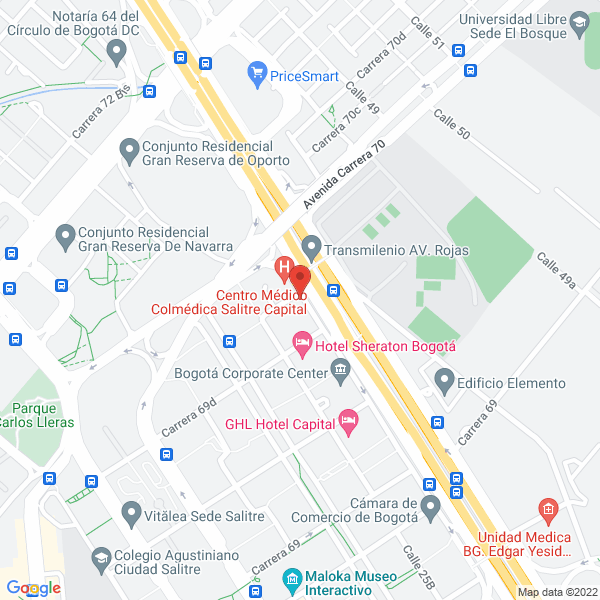 Mapa de Quirúrgicos Ltda.