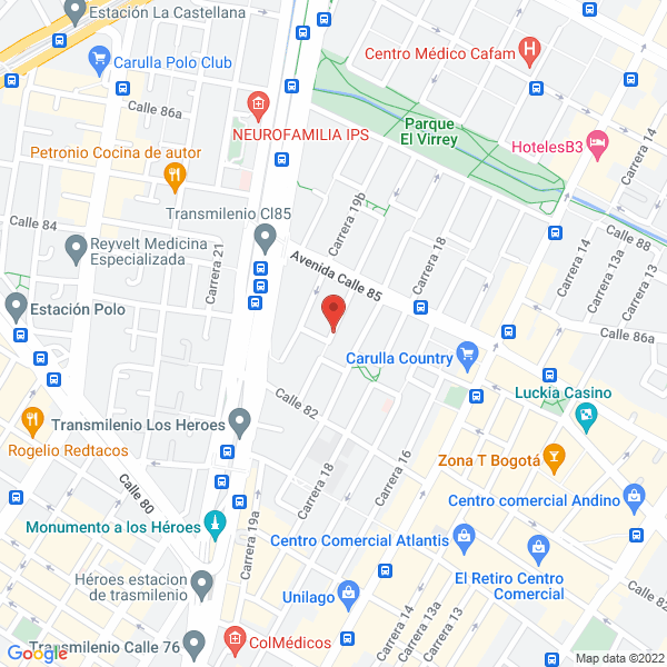 Mapa de Sociedad Colombiana De Pediatría Ltda.