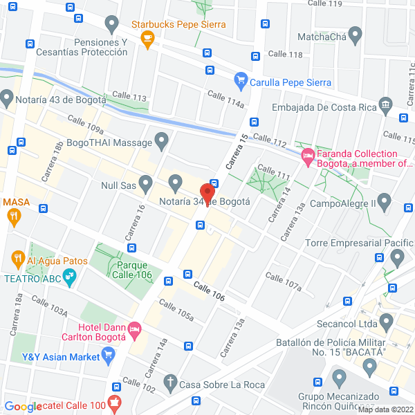 Mapa de Sociedad De Consultorías Financieras Y Comerciales Soconficom S.A.S.