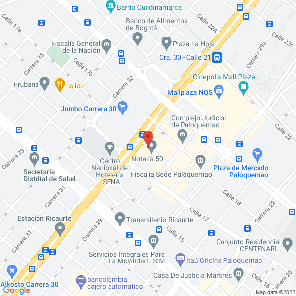 Mapa de Red Comercializadora Mendez & Cia Ltda