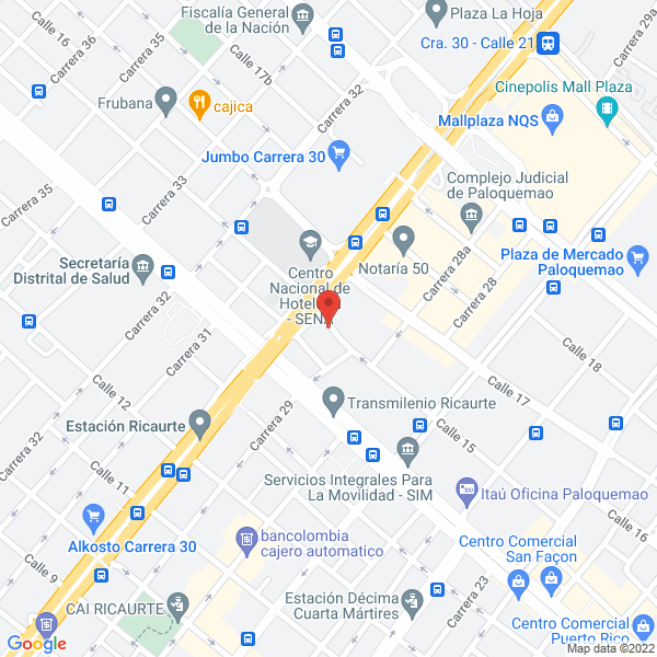 Mapa de Redes Y Conexiones Electricas S.A.S.